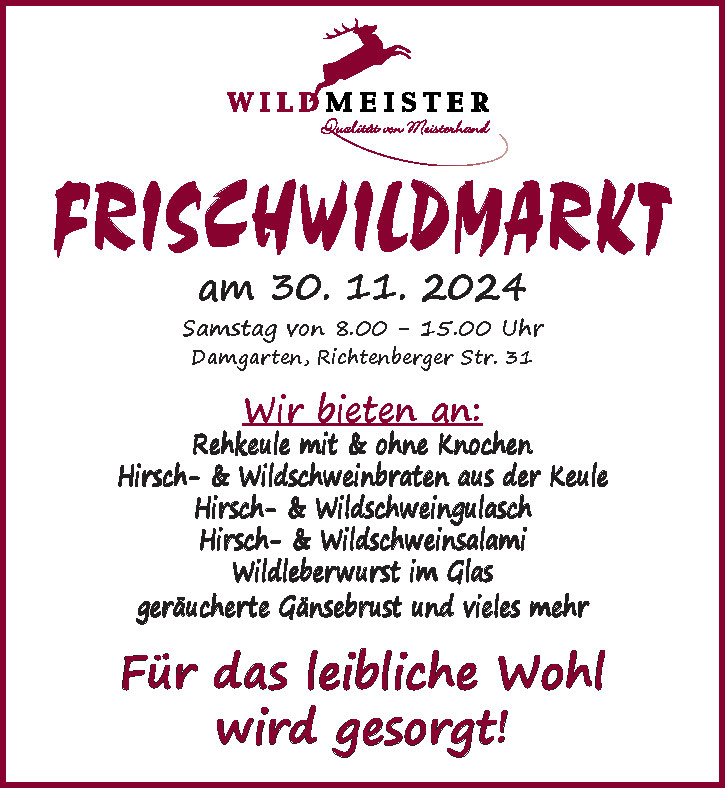 Frischwildmarkt